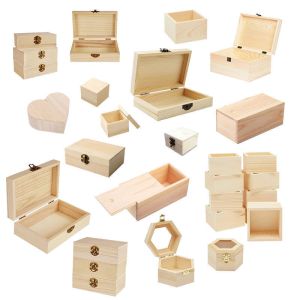 Custom Solid Wood Storage Boxes Different Style Wooden Jewelry Box