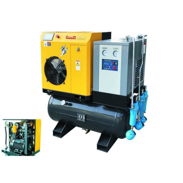 Quality 10hp Combined Screw Air Compressor 1m3/Min With  Air Dryer Air Tank And Line Filters wholesale