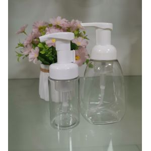 Foam Pump Bottle With Transparent Housing Clip Lock Adjustable Output