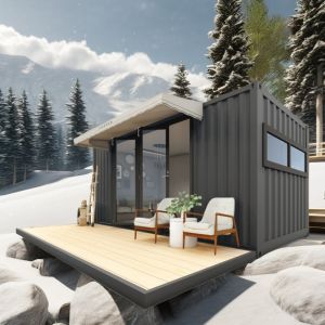 Log 20ft Eco-Friendly Flat Pack Container House Prefabricated Sustainable