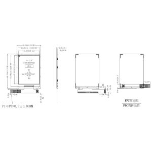 China Polcd 2.8'' TFT LCD Module Resistive Capacitive Touch IPS Small TFT Display on sale