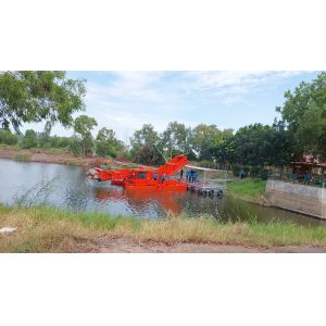 18 CBM/20 Tons Aquatic Plant Cutting Boat / Harvester Water Hyacinth Duckweed
