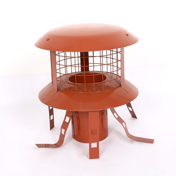 Heater Orange Rain Cap For Stove Pipe 400 °C Bear Temperature Resistant