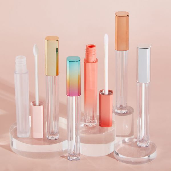 Quality DIY Rectangular Empty Lip Gloss Wand Tubes 6ml Screen Printing wholesale