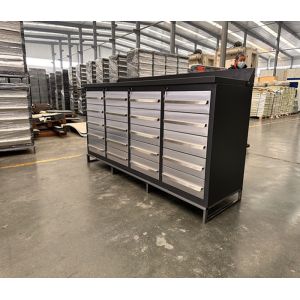 Customized Support 20 Drawer Workbench Cabinet for Heavy Duty Garage Workshop