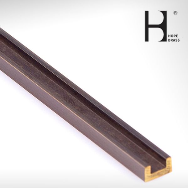 Quality Polishing CuPb3Zn39 High Tensile Metal U Shaped Channel 8FT Long wholesale