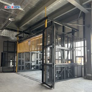 10 Tons 10 Meters High 2 Layers Hydraulic Cargo Elevator For Garage Use