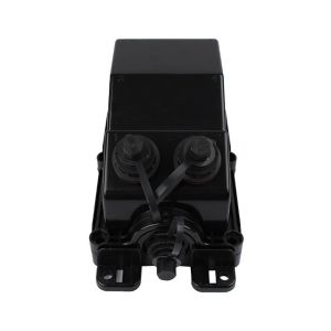 Black Fiber Access Terminal 2 Pole Terminal Junction Box Customized