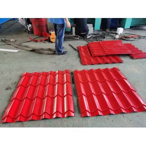 Steel Step 7.5kw Glazed Tile Roll Forming Machine