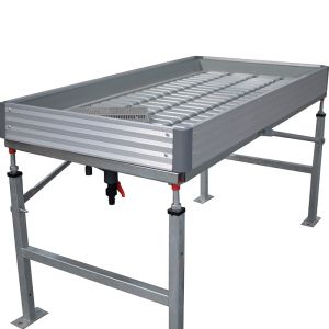 Buy cheap 5*18ft Food Grade ABS Greenhouse Rolling Benches Garden 3x3 Flood And Drain from wholesalers