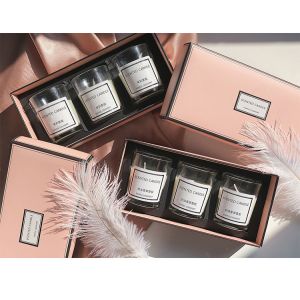 Dekun 3 Units Scented Rigid Personalized Candle Packaging Box With Lid