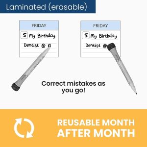 Customizable Personalized Calendar Printing Add Personal Dates And Events To