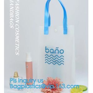 Beach Lash Package Tote Shoulder Bag with Interior Pocket, Customized Large Clear PVC Tote Bag Beach Bag, Water Resistan