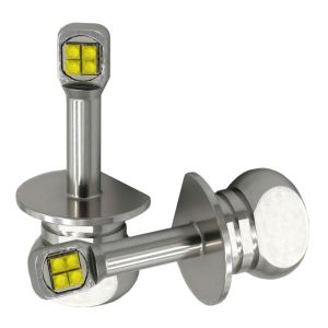Universal H1 LED Fog Light Bulbs 4 X 10W 750LM 3030 SMD Chip Long Service Life