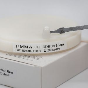 Mono Dental Pmma Block Monochromatic Pmma Temporary Bridge 98mm