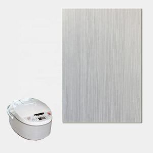 Cheap Silver Drawing Pattern VCM Film Laminated Steel Sheet For Small Refrigerator for sale