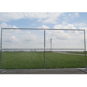ISO Hot Dip Galvanized 10ft Width Temporary Security Fencing For Sports Field