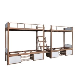 Cheap Bedroom Rust Proof RAL Card Metal Bunk Bed Frame for sale