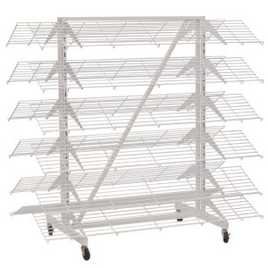 100kg / Layer Steel Supermarket Display Racks Electrastic Spray