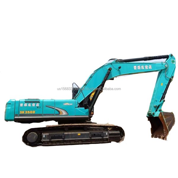 Second-hand Kobelco SK350 Excavator with 197kw Power and 1M³ Bucket Capacity in