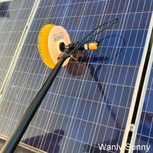 Lightweight Aluminum Alloy Material and Single Head Spin Brush for Solar Panel