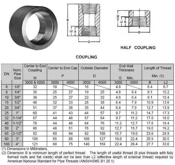 ASME B16.11 A182 F904L N08904 Duplex Stainless Steel 904L Half/Full Coupling