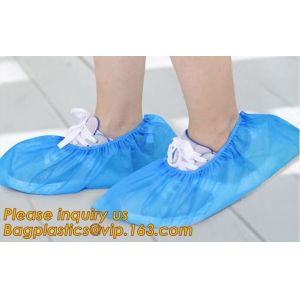 Disposable colorful antistatic PE CPE PP SMS Microporous shoe cover good quality