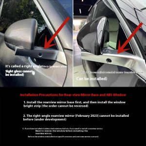 Custom Black Side Mirror Base Upgrade for Lixiang L9L8L7 SFP Paste Modification