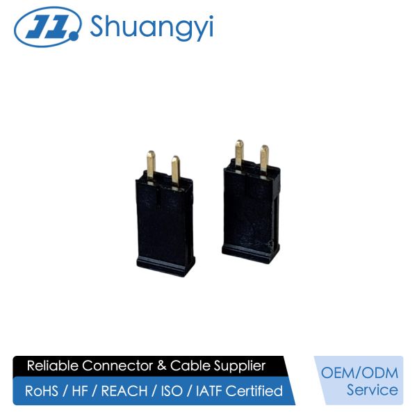 Quality 2.54mm Pitch 1×2 Single-Row Pin Header Connector, Through-Hole PCB Electronic Connector, Gold-Plated Terminals for Signal & Power Transmission wholesale