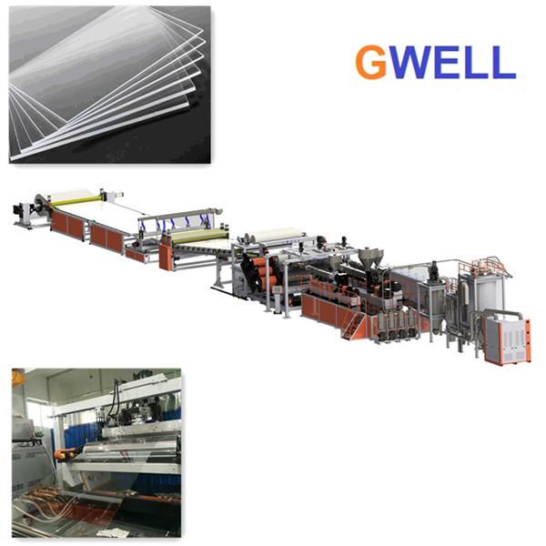 Quality MS Transparent Sheet Production Machine MS Board Extrusion Line Single Screw Extruder wholesale