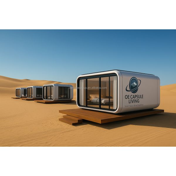 Luxury Prefabricated Modular Houses Holiday Resort Hotel Windproof Apple Cabin Capsule House