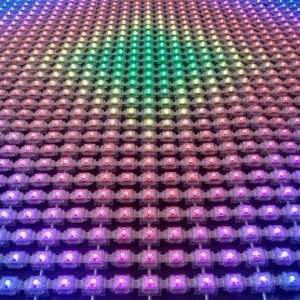 Natural Ventilation LED Mesh Facade High Transparency Led Wall