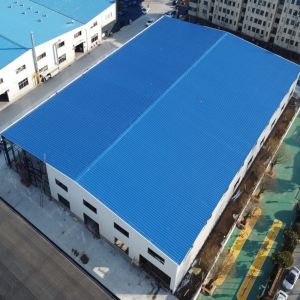 China Double Storey Prefabricated Steel Warehouse with H-Section Beams on sale