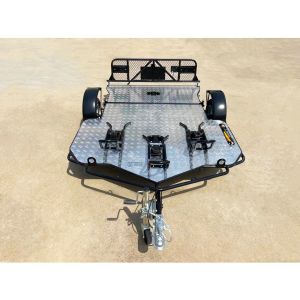 Customized Hydraulic Motorcycle Trailers Versatile Double Hydraulic Trailer