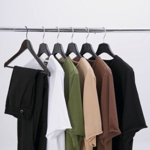 China Fashion Plain Premium T Shirts Raw Hem Essential on sale