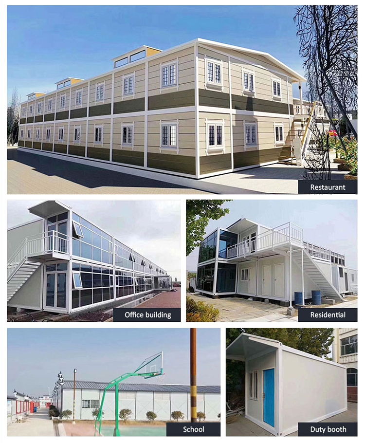 Modern Frame Cheap Easy Assemble 2 Story China Prefabricated 20ft 40 Ft Shipping Prefab Container Modular House