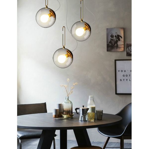 Nordic Glass Ball Pendant Lights Industrial Lighting Clear interior lighting(WH-GP-167)