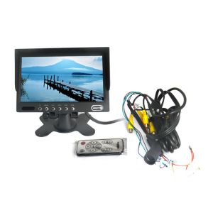 Quad car tft lcd monitor 7 inches Screen with 4 Video Cameras Inputs
