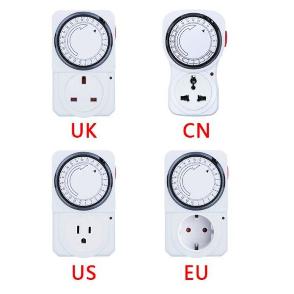Quality 24 Hour Cyclic Timer Switch Kitchen Timer Outlet Loop Universal Timing Socket Mechanical Timer wholesale
