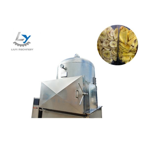 Vegetables & Fruits Continuous Vacuum Fryer , Automatic Potato Chips Making