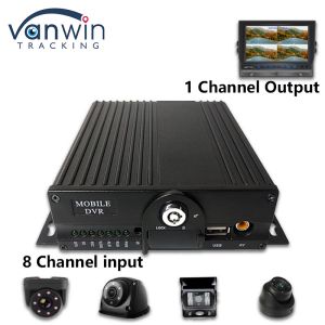 8CH AHD Dual SD Card Mobile DVR System 4G WIFI GPS MDVR For Live View