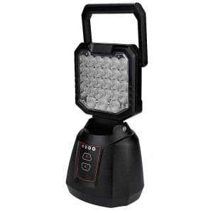 27W Portable Magnetic Work Light with 110-240V AC/10-24V DC, 3-4h Charging Time