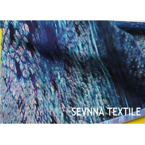 Semi Dull Lycra Spandex Fabric , Vanish Patterned Lycra Stretch Fabric