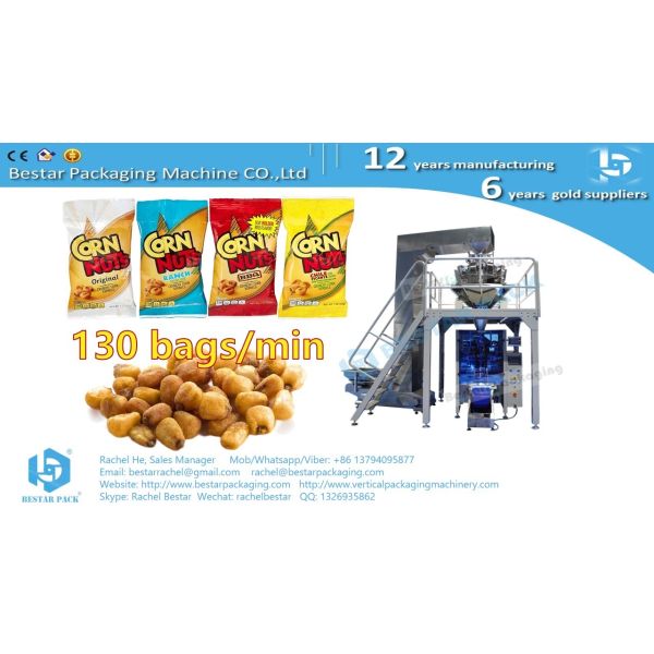 Bestar innovative high speed weighing packing machine 130 bags per minute BSTV