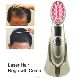 Red Led Light Hair Regrowth Laser Comb Scalp Massage 650nm Low Level Laser
