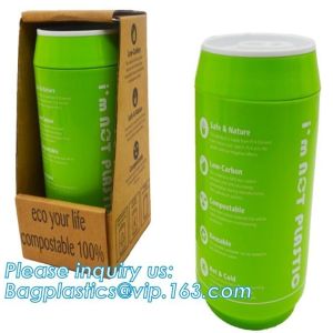 Compostable cup,PLA Biodegradable Disposable cup,6 7 8 9 10 12 16 20 oz