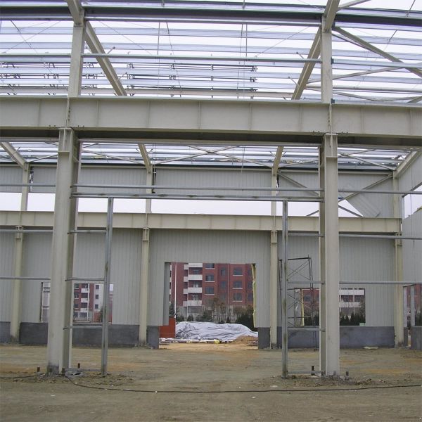 Quality Custom Steel Structure Workshop with H Beam Frame and Sandwich Panel Roof wholesale