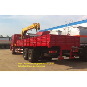 Straight Arm Truck Mounted Crane 10T SQ10SK3Q Self Locking Up And Down