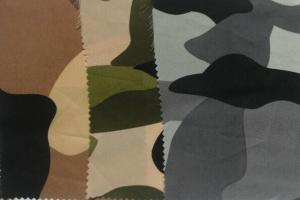 camouflage printed chiffon fabric