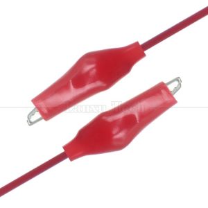 Black Red Electrical Alligator Crocodile Clamps Clips Battery Power Test Cable